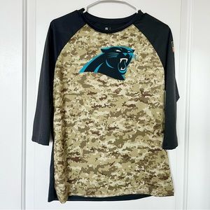 NWOT Women’s Nike Carolina Panthers Military Appreciation Dri-Fit Shirt Size L